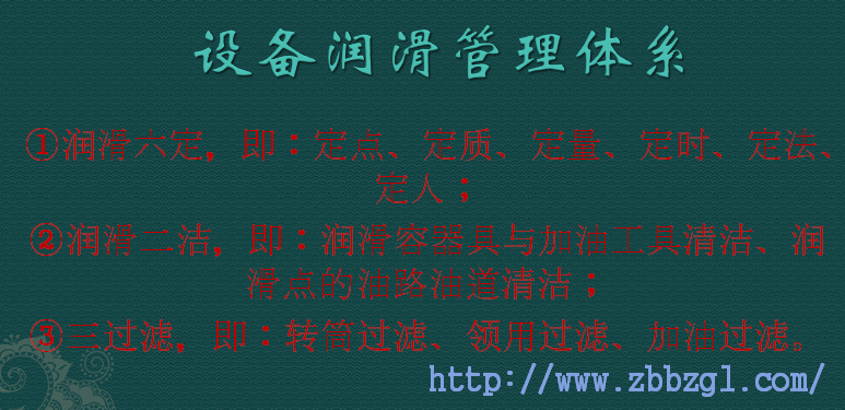 润滑管理 - 制造企业的设备润滑管理体系