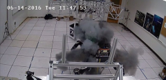 NASA发布视频 曝机器人RoboSimian因锂电池起火爆炸