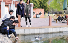 杭电大学生造水上机器人 助力劣V类水剿灭战